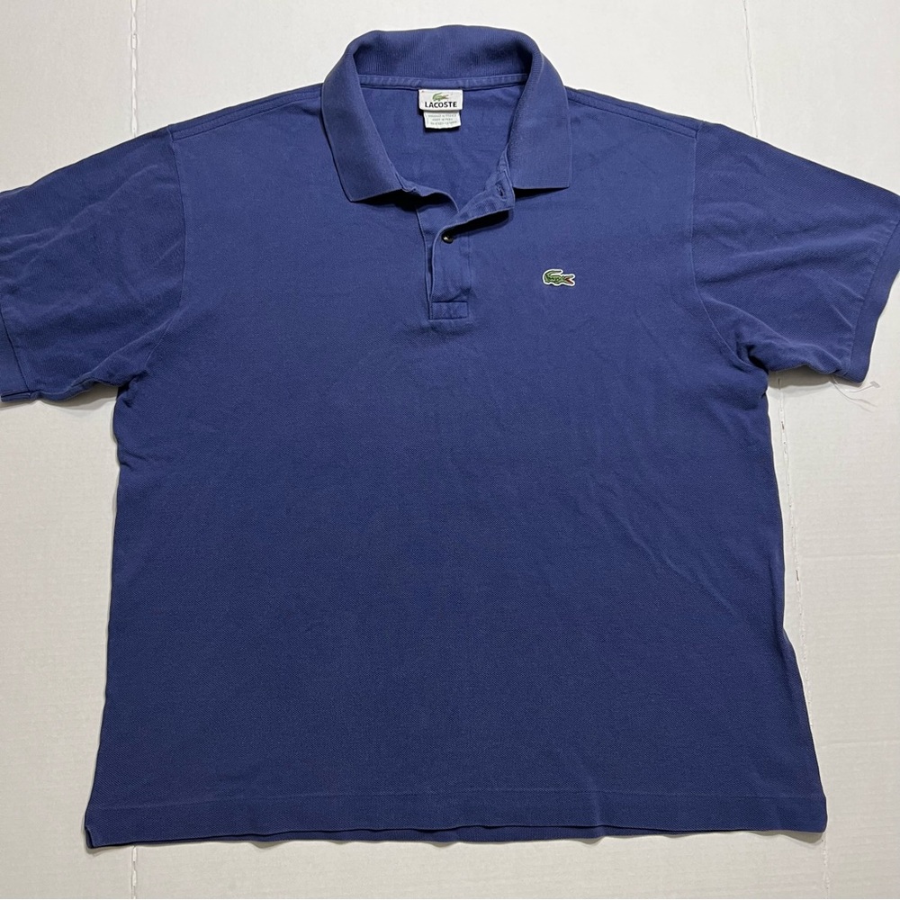 Lacoste Polo Shirt Mens 6 Extra Large Blue Alligator Crocodile Logo